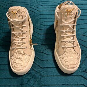 Women's May London Snake-Print High Top Sneakers